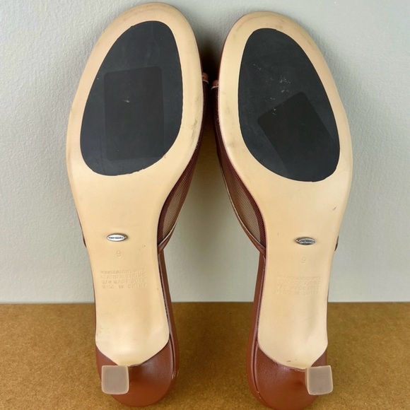 NEW TONY BIANCO REVOLVE BROWN MESH SLIDE SANDALS - Picture 14 of 15